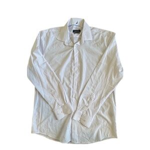 NAUTICA Men's Slim Fit Long Sleeve Shirt 95% Polyester L